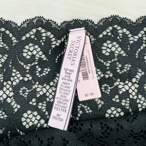 Victoria’s Secret Lace High Waist Thong Pantie Medium - Picture 8 of 8